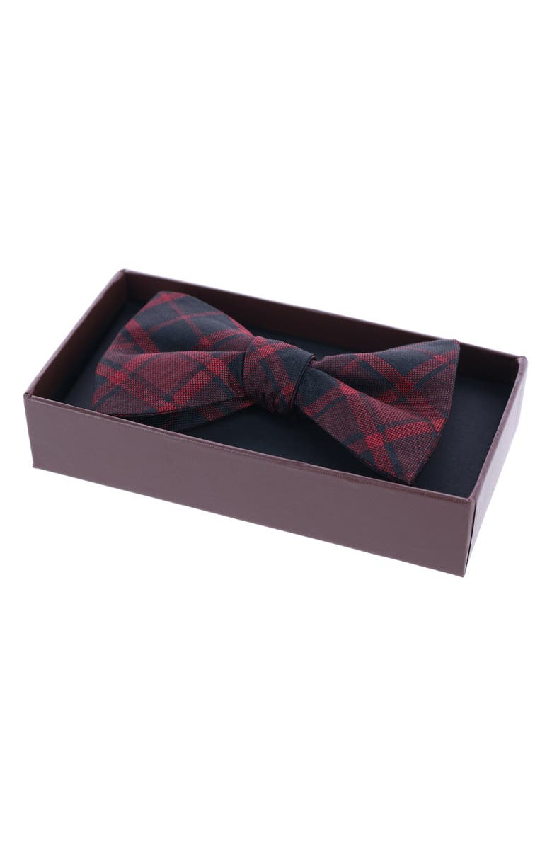 Trafalgar Kincaid Plaid Silk Bow Tie, Alternate, color,