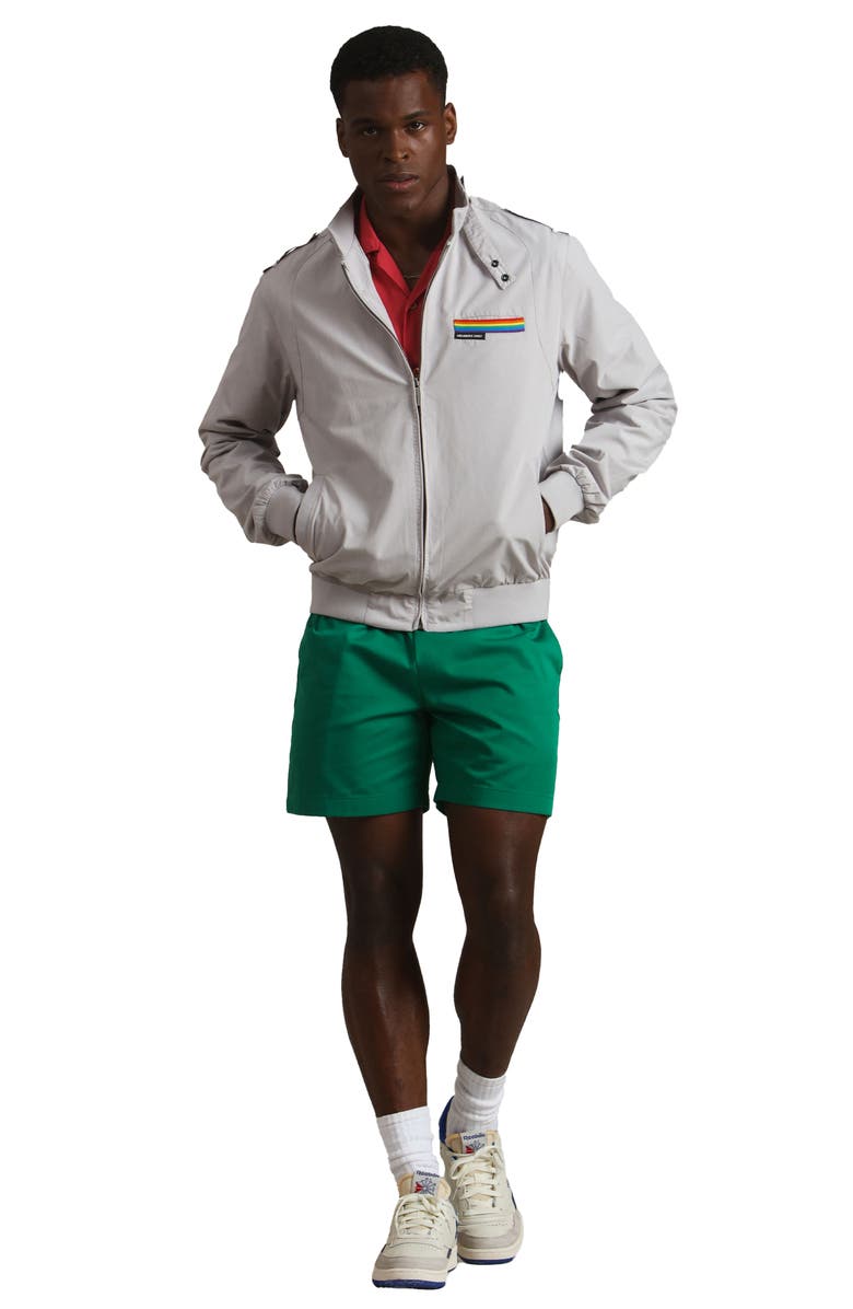 Members Only BOBBI Iconic Racer Jacket, Main, color, Light Grey