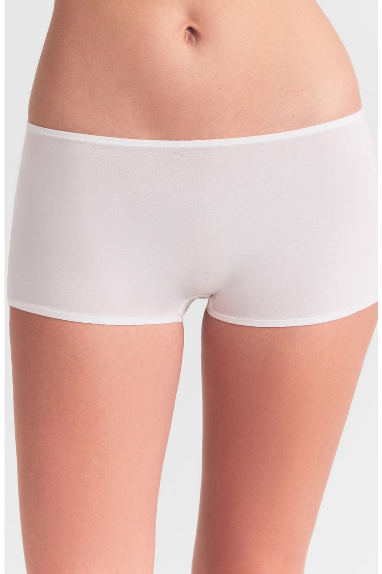EVERYDAY COTTON BOYSHORT, Alternate, color, SNOW