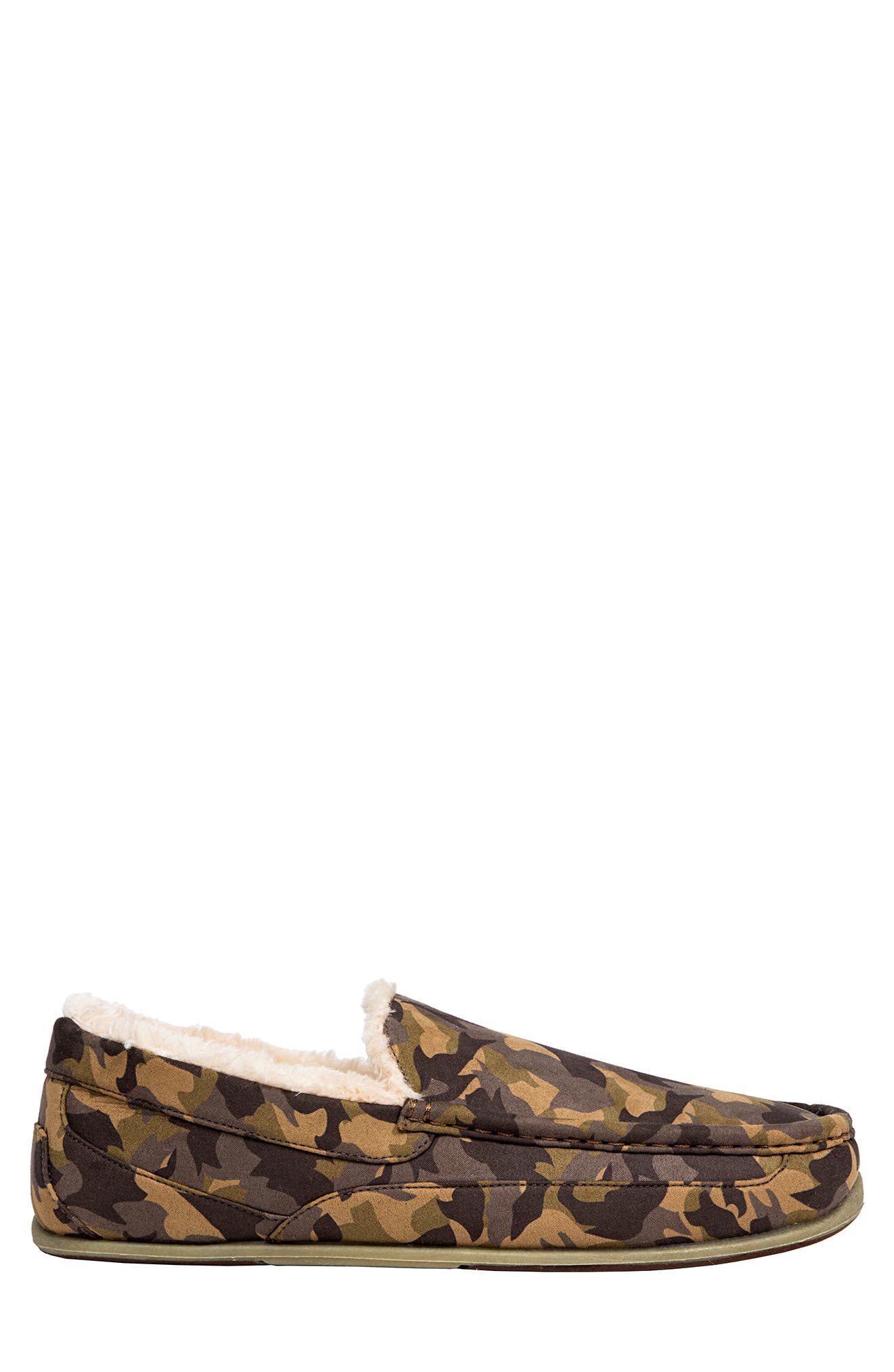 Spun Slipper, Alternate, color, BROWN/ BROWN CAMO