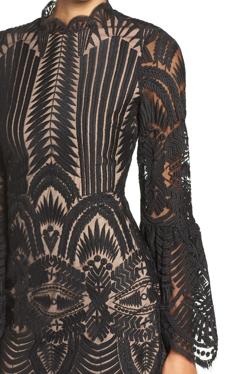 Bardot 'Emmie' Bell Sleeve Lace Sheath Dress, Alternate, color,