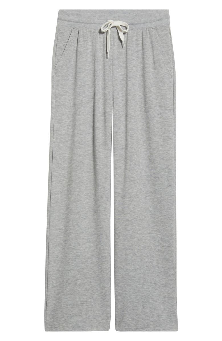 Free Fly Lightweight Fleece Wide Leg Pants, Alternate, color, Light Heather Grey