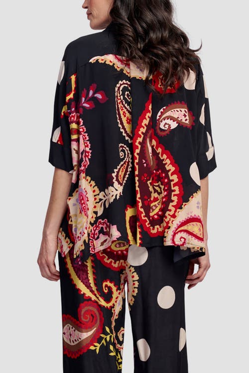 ALEMBIKA ALEMBIKA FIESTA MIXED PRINT BUTTON-UP SHIRT
