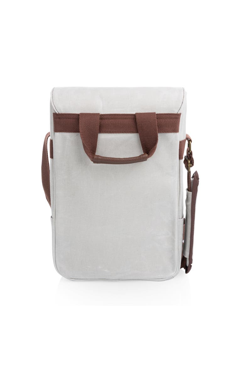 2 Bottle Insulated Wine & Cheese Cooler Tote, Alternate, color, White