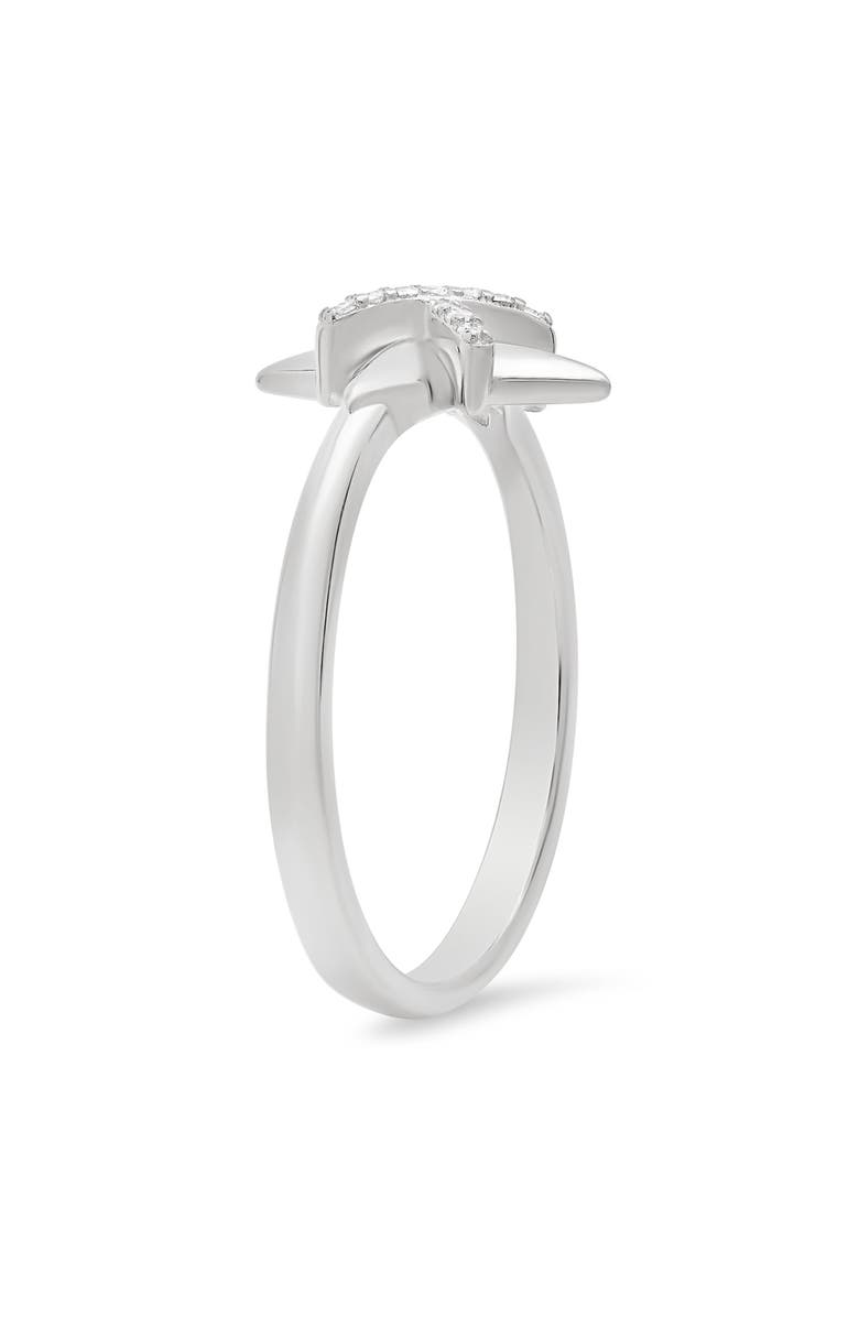 Queen Jewels Sterling Silver CZ North Star Ring, Alternate, color, 
