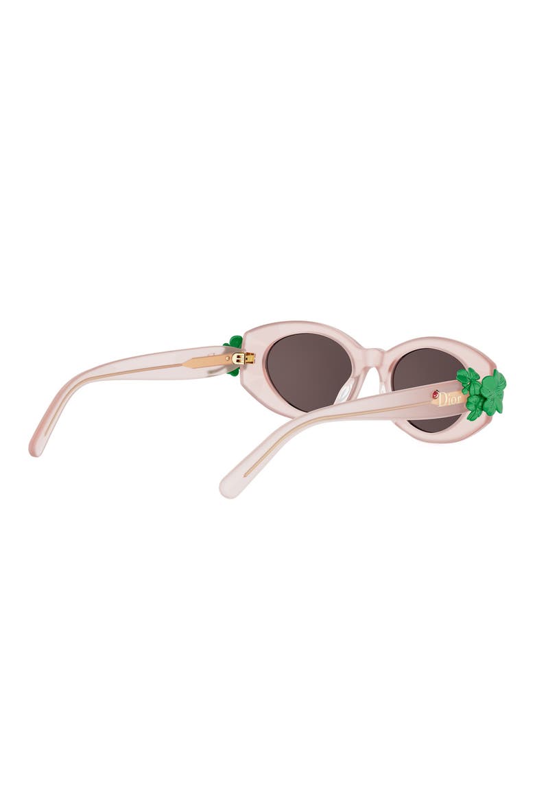 'Dior Clover B1I Oval Sunglasses, Alternate, color, SHINY PINK / BROWN