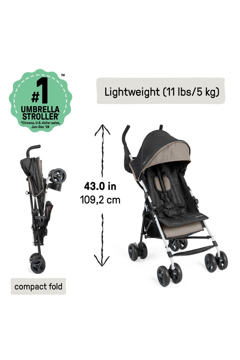 3D Mini Convenience Stroller, Main, color, KHAKI