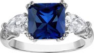 FZN Cushion Cut Created Sapphire Ring