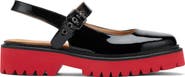 MARC NOLAN Luna Leather Mary Jane Lug Slingbacks