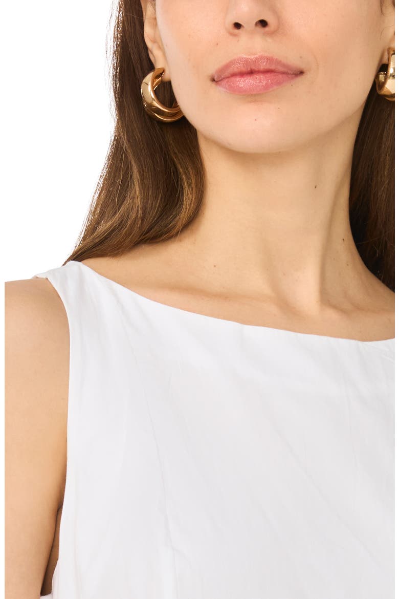 Godet Pleat Maxi Dress, Alternate, color, ULTRA WHITE