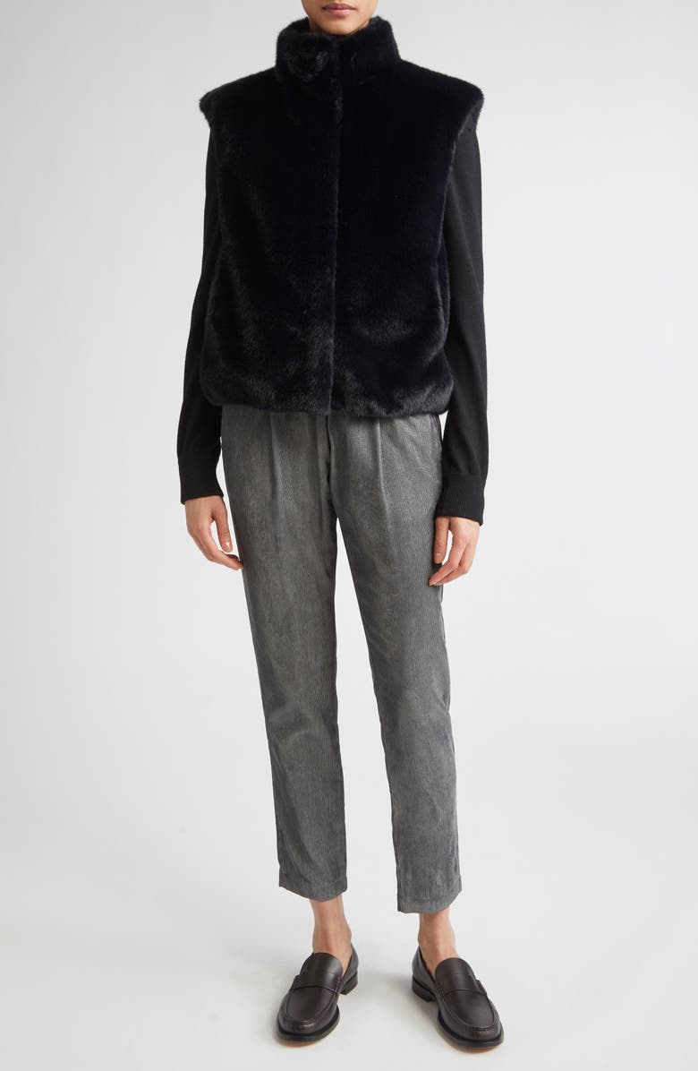 Herno Resort Metallic Corduroy Pants, Alternate, color, Grigio Perla