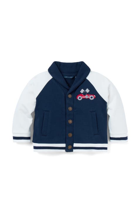Baby Race Car Shawl Collar Cardigan (Infant)