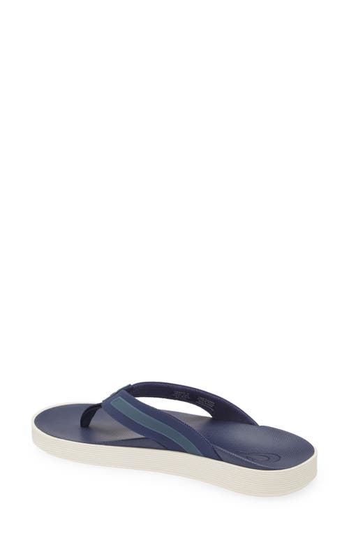 Olukai Leeward Flip Flop In Blue