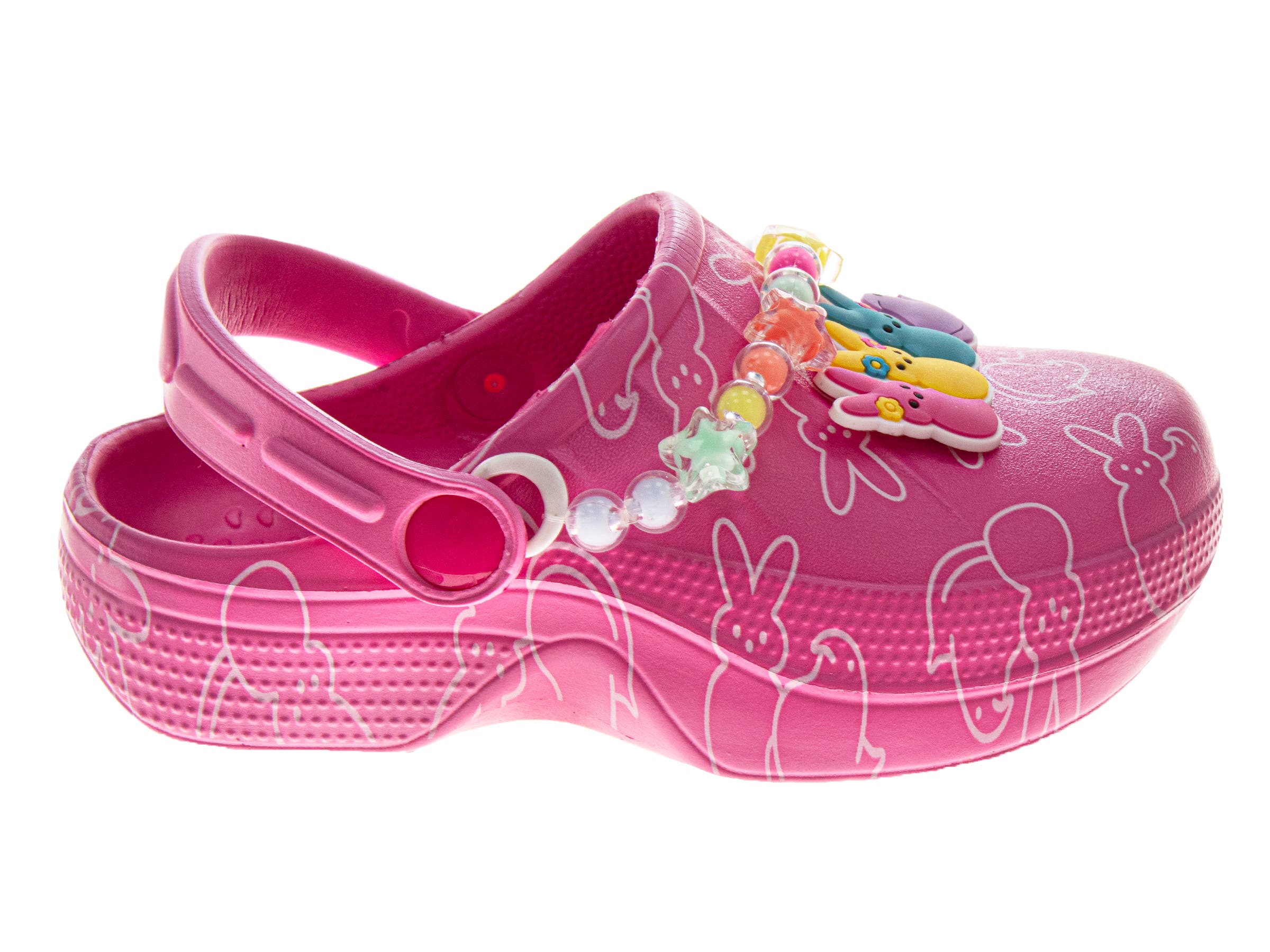 Peeps Clogs for Ladies - Lightweight Comfort Casual Dual Size, Alternate, color, Pink