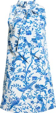 SUGARLIPS Ciela Floral Print Trapeze Minidress