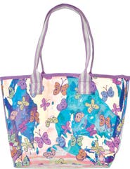 Iscream Kids' Bright Butterflies Clear Tote