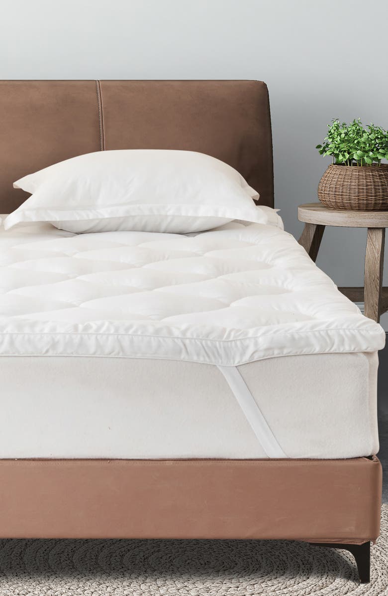 Woven & Weft Ultrasoft Microfiber Mattress Topper, Alternate, color, White