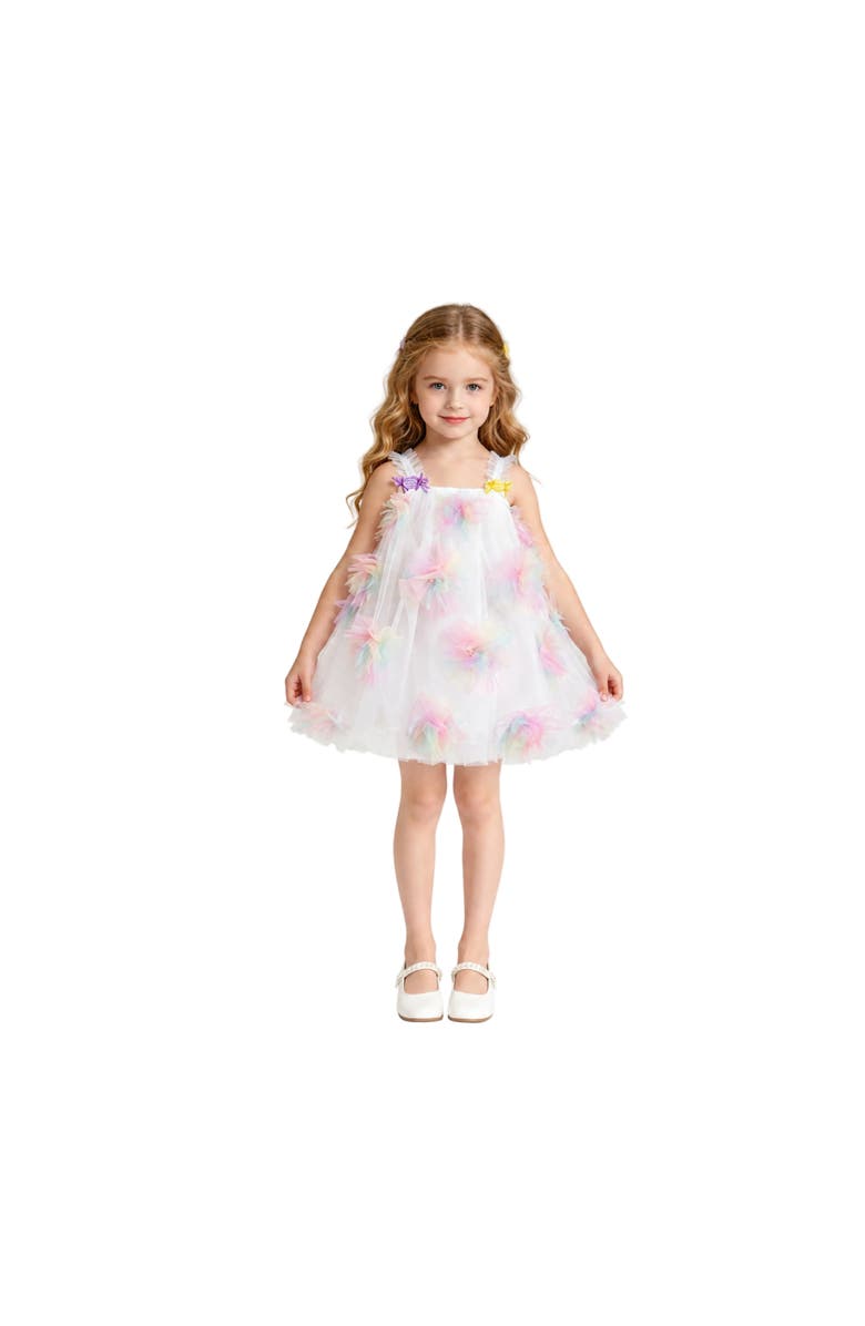 Mimi Tutu Malee Flower Tulle Dress, Alternate, color, White