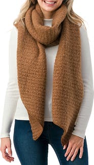MARCUS ADLER Ribbed Whipstitch Scarf