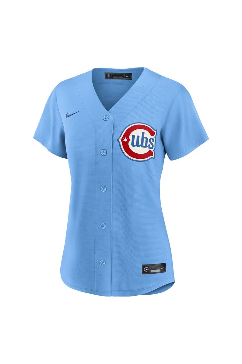 Women's Nike  Light Blue Chicago Cubs Alternate Replica Jersey, Alternate, color, Light Blue