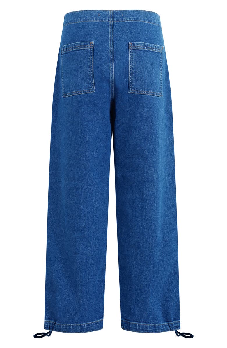 Hudson Jeans Drawcord Wide Leg Cargo Parachute Jeans, Alternate, color, Chill