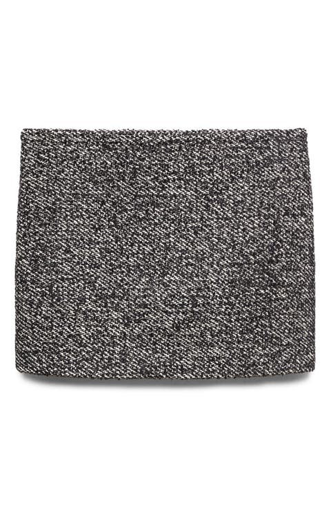 Two-Tone Pencil Miniskirt