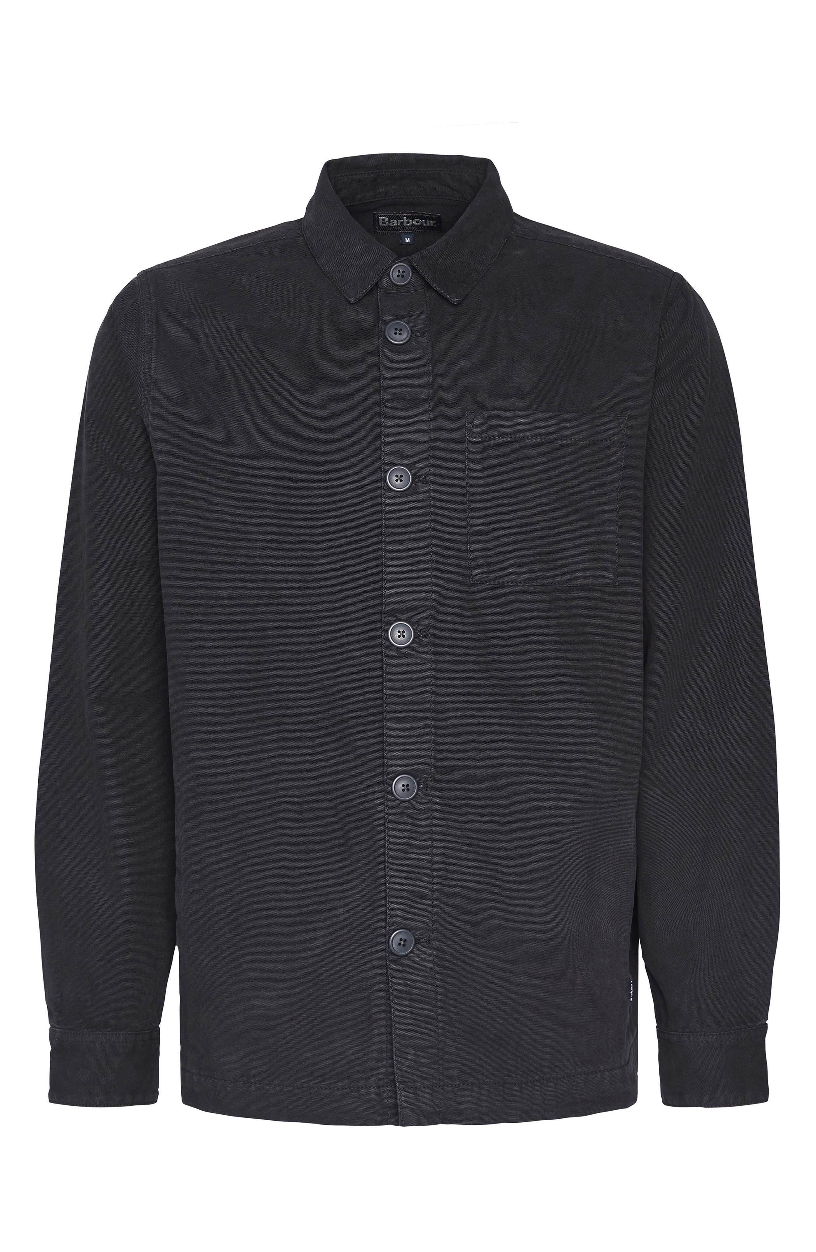 Мужские Barbour Washed Button-Up Overshirt — фото 5