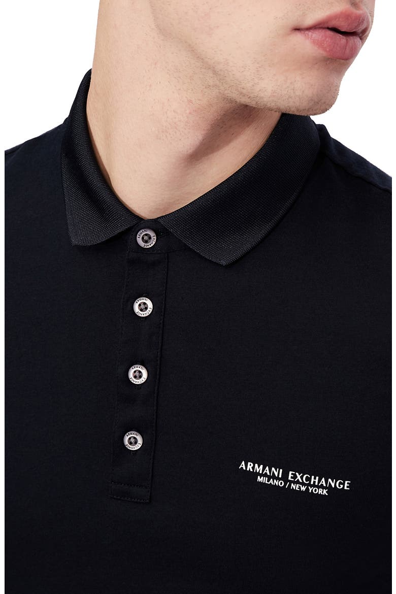 Milano/New York Logo Polo, Alternate, color, NAVY