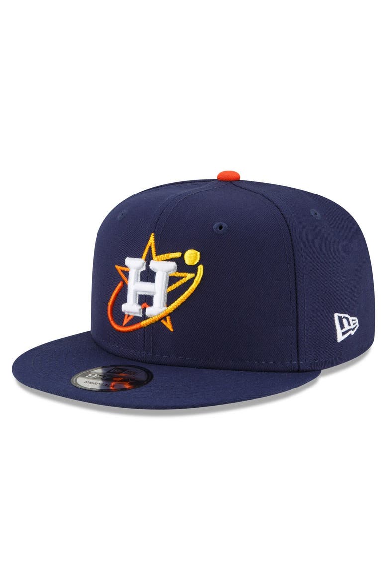 Men's New Era Navy Houston Astros 2022 City Connect 9FIFTY Snapback Adjustable Hat, Alternate, color, Navy