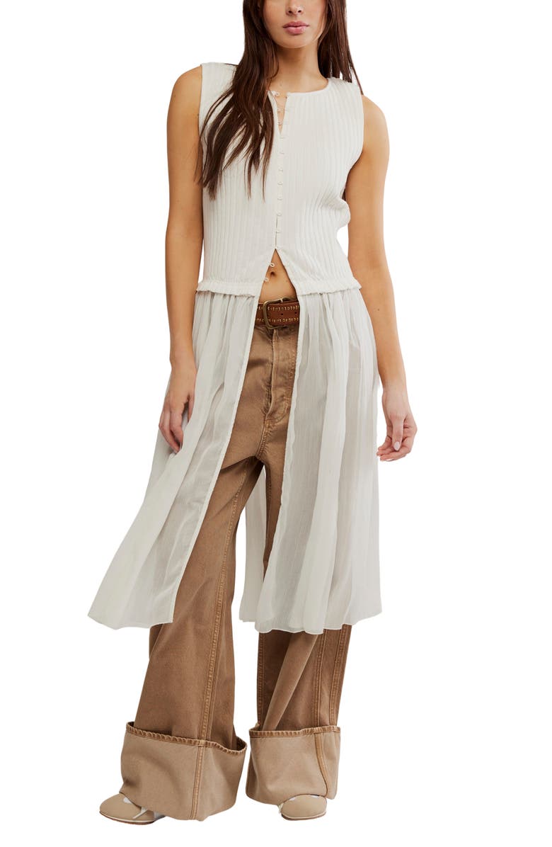 Free People Twice As Nice Sleeveless Maxi Top, Main, color, Ivory