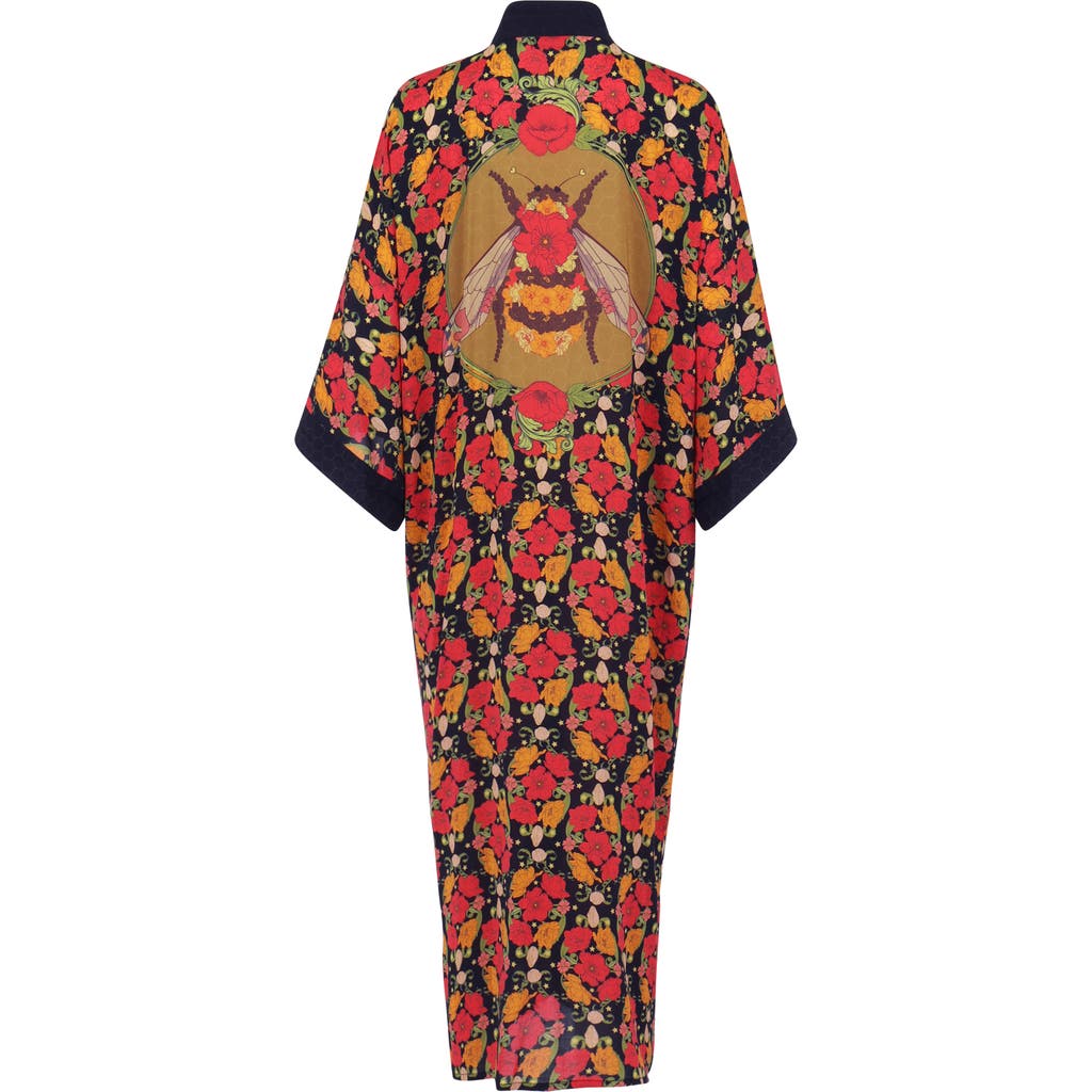 Henelle Duster Robe In Night Bloom