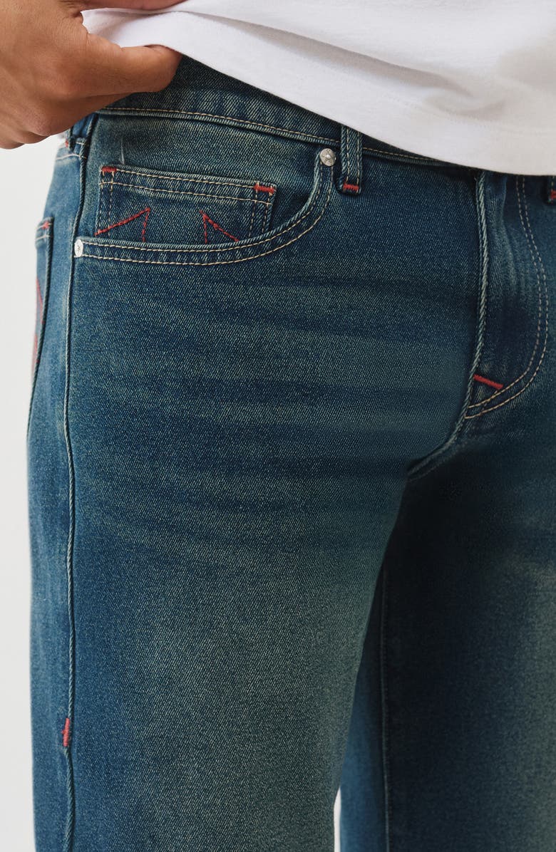 True Religion Ricky Slim Leg Jeans, Alternate, color, Medium Toasted Cinnamon Wash