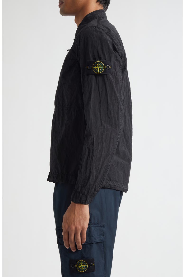 Zip Front Shirt, Alternate, color, V0029 BLACK