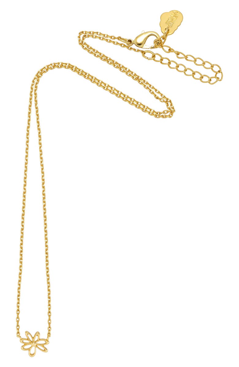 Estella Bartlett Wildflower Pendant Necklace, Alternate, color, Gold