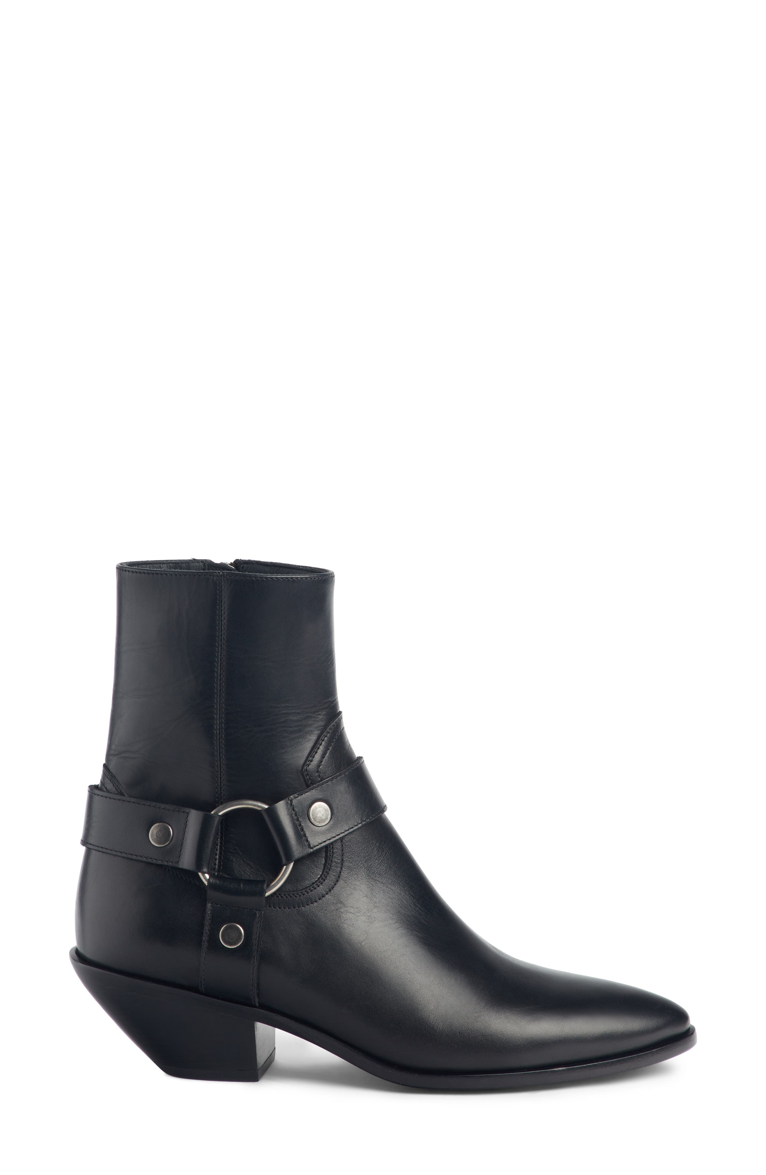 Western Bootie, Alternate, color, BLACK