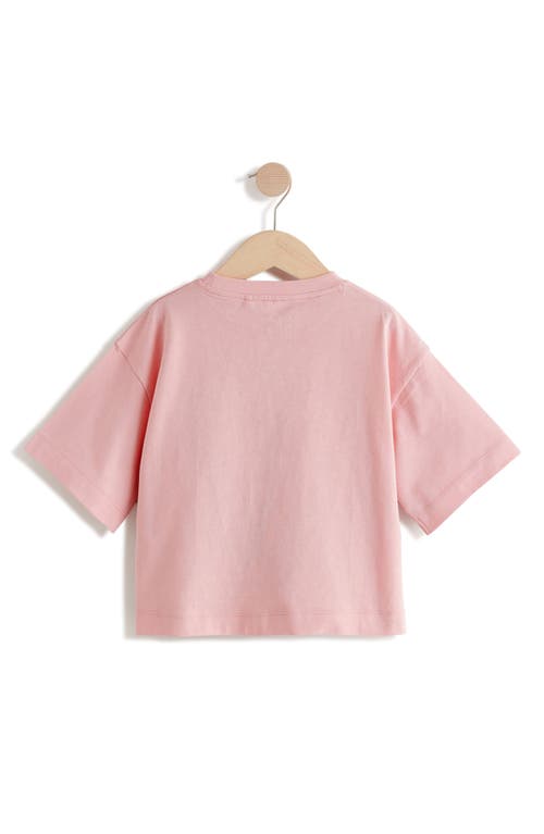 Next Kids' Pool Side Cotton Graphic T-shirt In Pink
