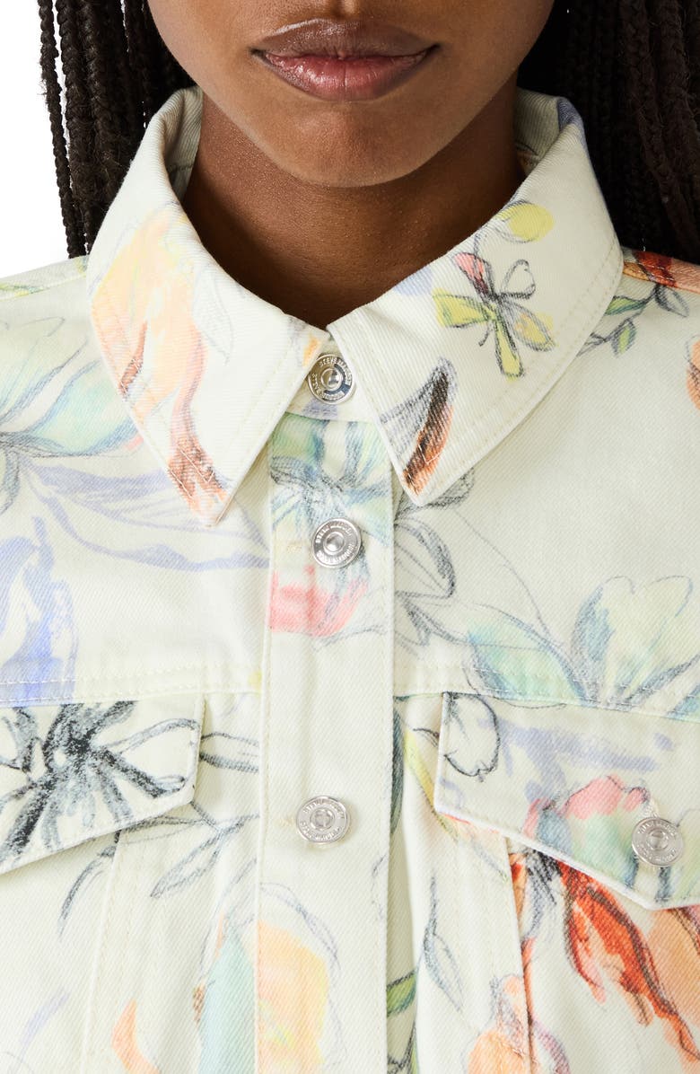 Steve Madden Raleigh Nonstretch Denim Jacket, Alternate, color, Vintage Ivory