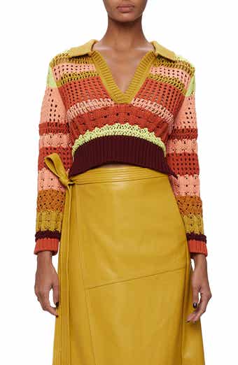 Simkhai Otis Mix Stitch Crochet Sweater