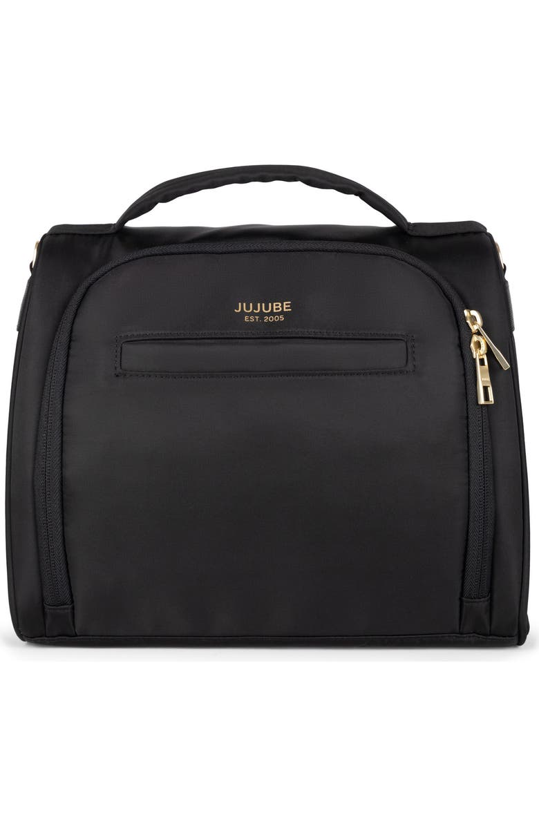 JuJuBe Insulated Twill Bottle Bag, Main, color, Black