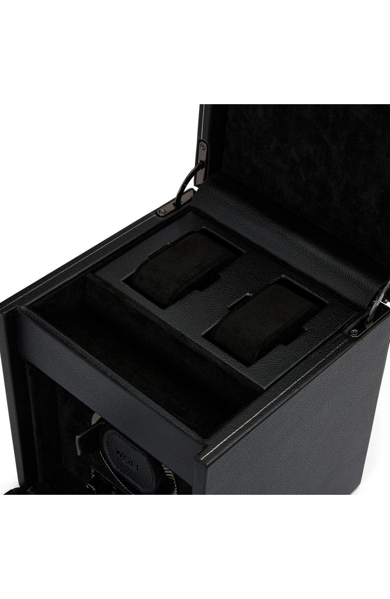 WOLF British Racing Single Watch Winder with Storage, Alternate, color, Black