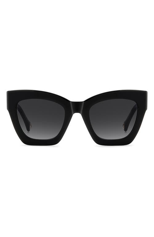 Carolina Herrera 52mm Gradient Cat Eye Sunglasses In Black