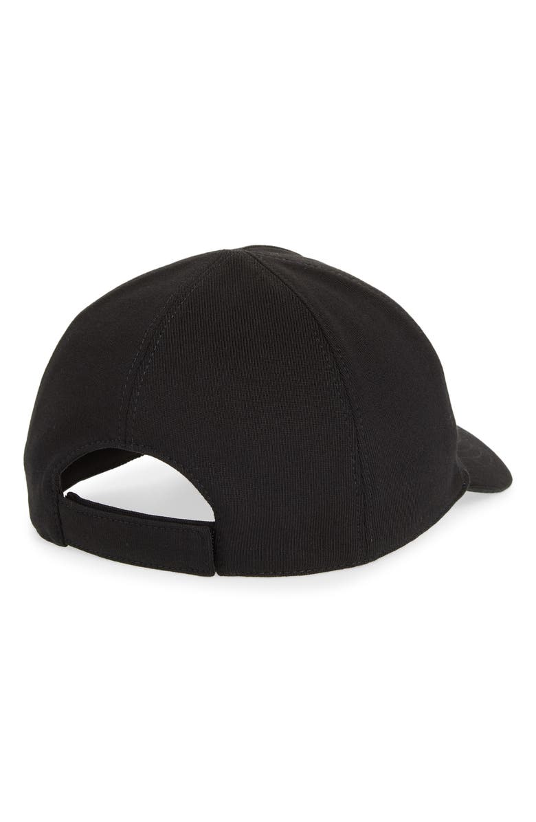 Moncler x Rick Owens Logo Patch Baseball Cap, Alternate, color, Black