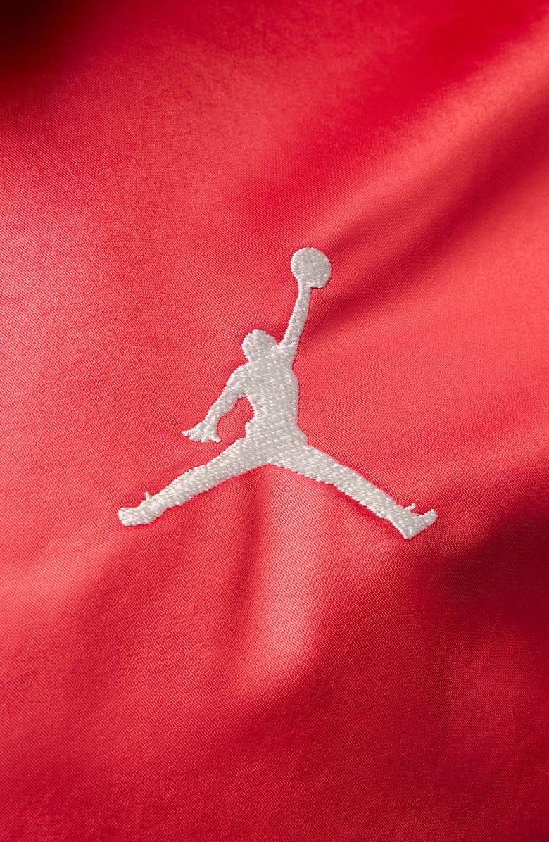Jordan 40th Anniversary Water Repellent Satin Coach's Jacket, Alternate, color, Varsity Red/ Sail