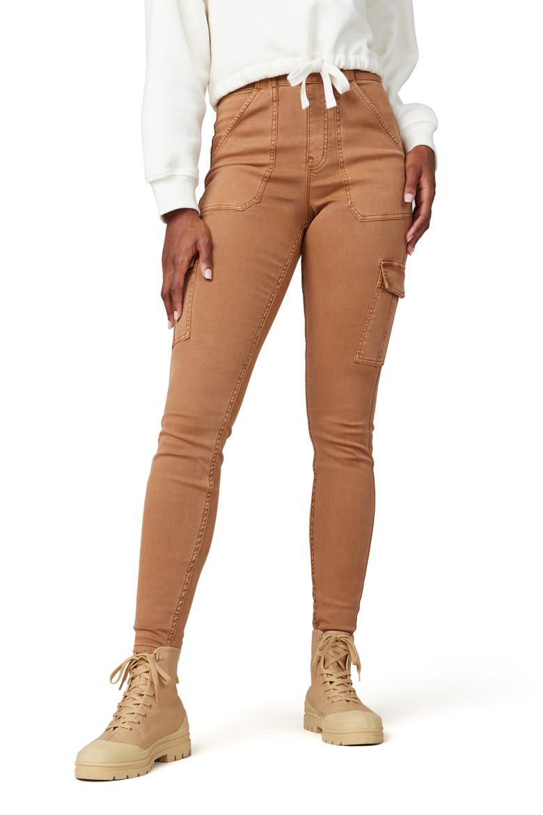 Stretch Twill Ankle Cargo Pants, Main, color, HONEYGLOW