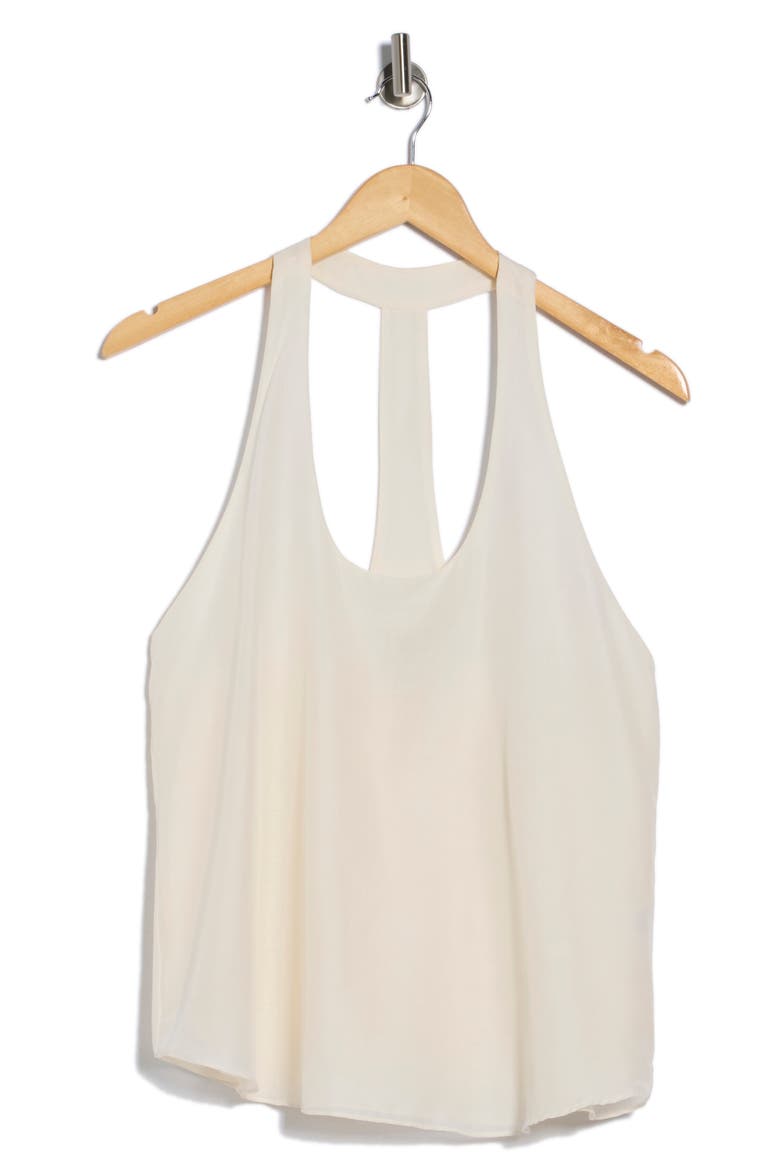 Carries Cotton & Silk Racerback Tank, Alternate, color, IVORY