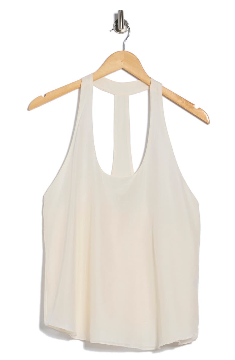 TWP Carries Cotton & Silk Racerback Tank, Main, color, Ivory