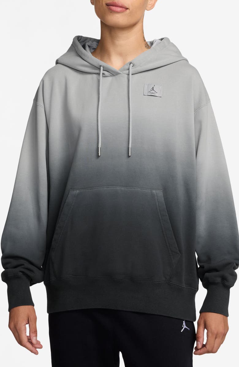 Jordan Flight Fleece Hoodie, Main, color, Light Smoke Grey