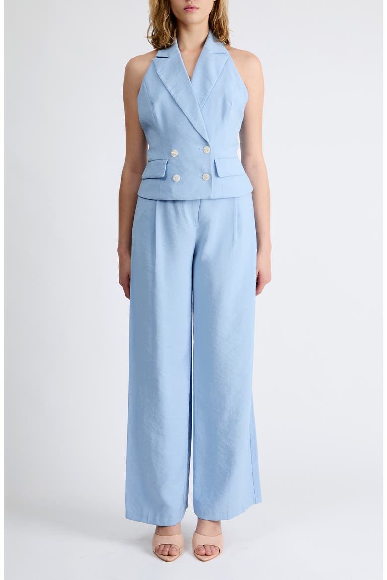 Mia Tailored Wide Leg Pants, Alternate, color, BABY BLUE