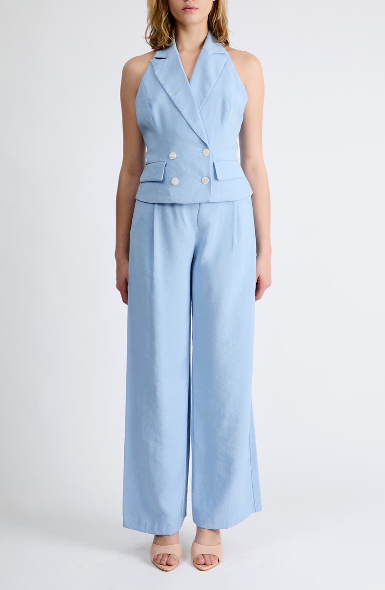 Extro & Vert Mia Tailored Wide Leg Pants, Alternate, color, Baby Blue