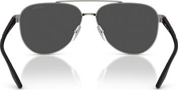 58mm Polarized Pilot Sunglasses